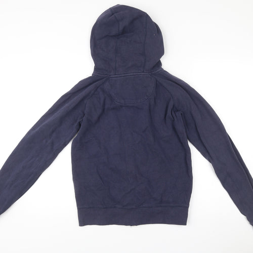 SoulCal & Co Womens Navy Blue Full Zip Hoodie Size 8 Cotton Blend