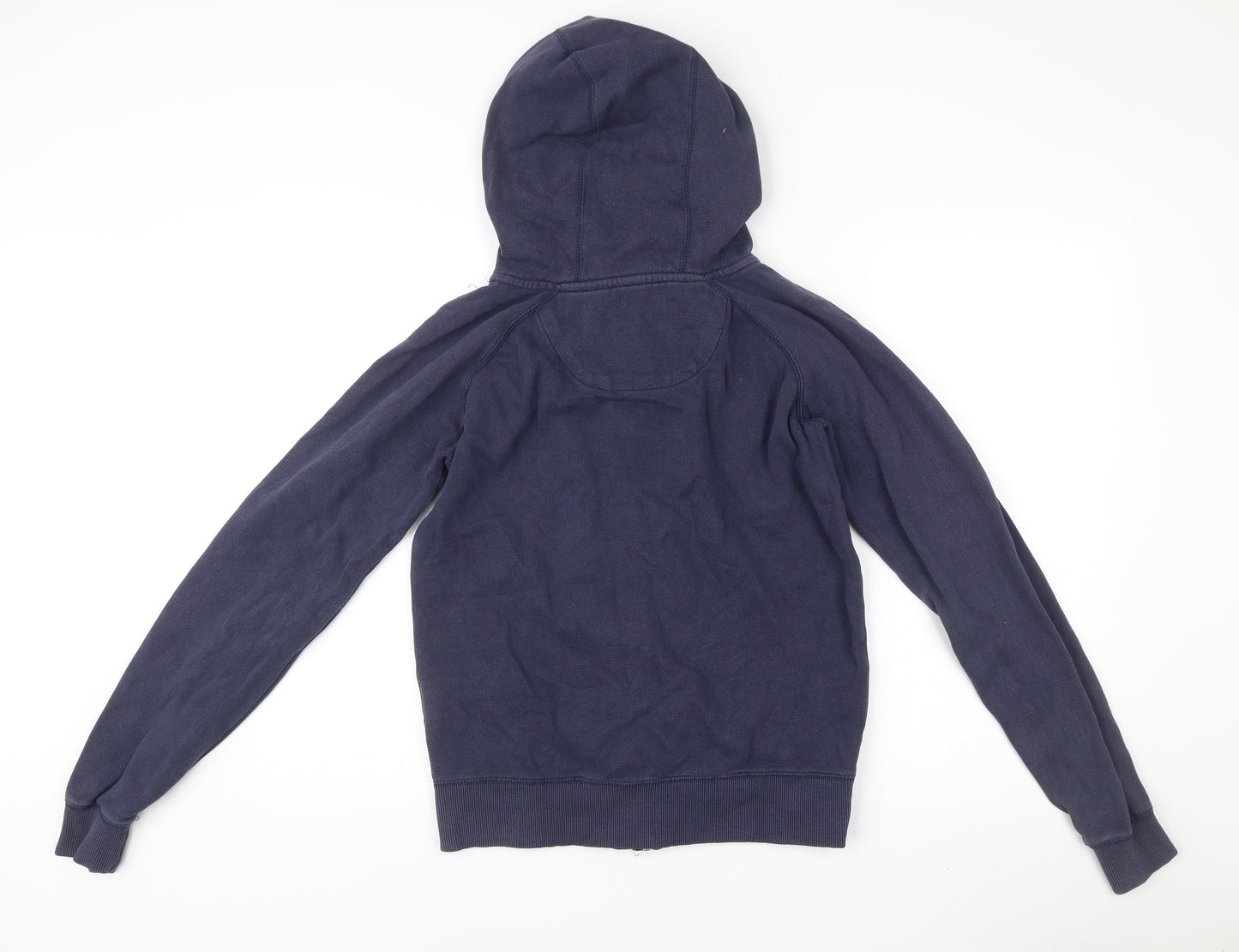 SoulCal & Co Womens Navy Blue Full Zip Hoodie Size 8 Cotton Blend