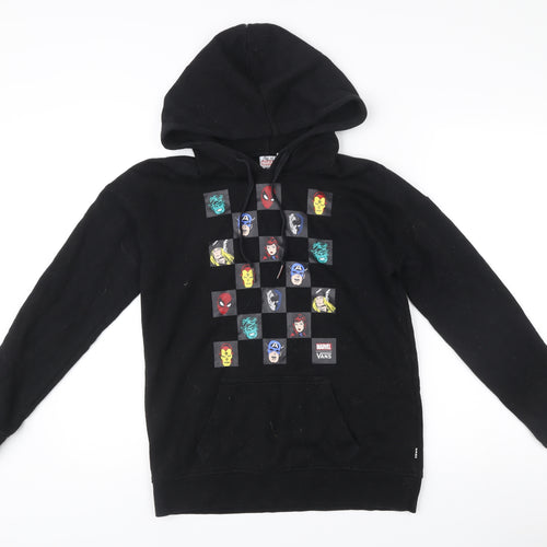 Vans Marvel Black Pullover Hoodie XS Women’s Comic Graphic Sweatshirt