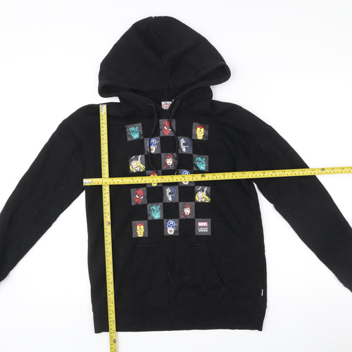 Vans Marvel Black Pullover Hoodie XS Women’s Comic Graphic Sweatshirt