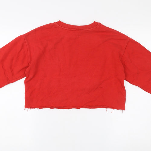 Atmosphere Womens Red Size 6 Pullover Sweatshirt Nebraska Print