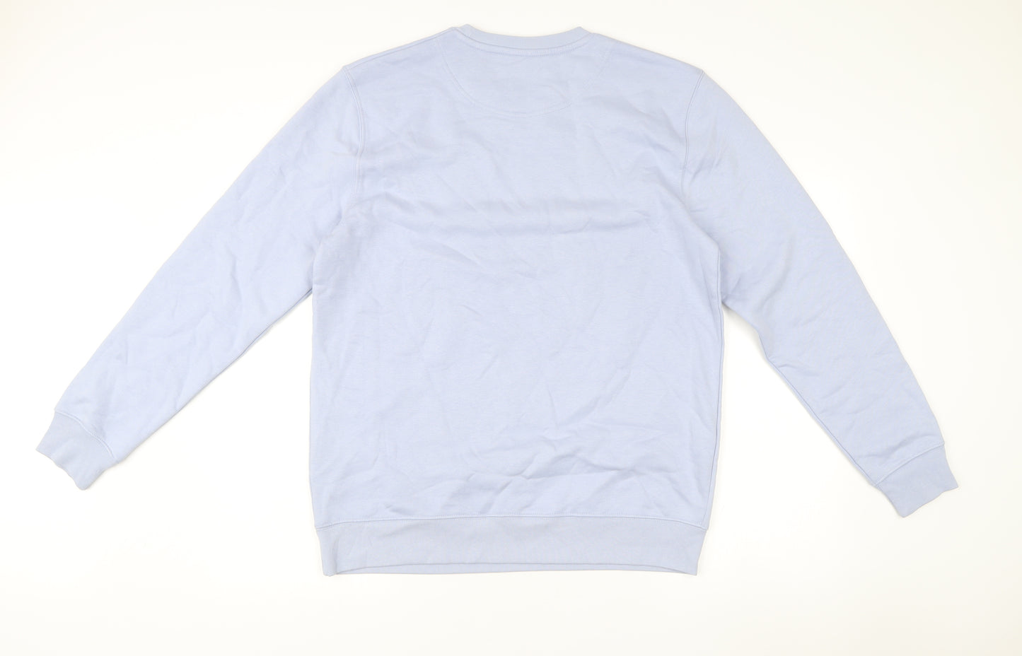 Wilderness Mens Blue L Sweatshirt Pullover Crew Neck Graphic Print
