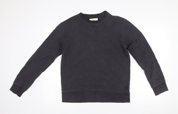 Marks and Spencer Men's Black Cotton Pullover Sweatshirt Size S