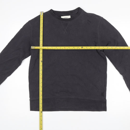 Marks and Spencer Men's Black Cotton Pullover Sweatshirt Size S