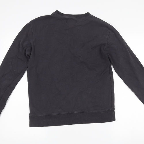 Marks and Spencer Men's Black Cotton Pullover Sweatshirt Size S