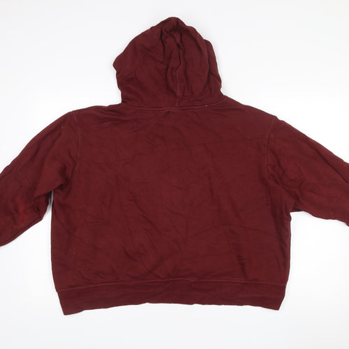 H&M Harry Potter Unisex Red 2XL Pullover Hoodie Hogwarts Logo
