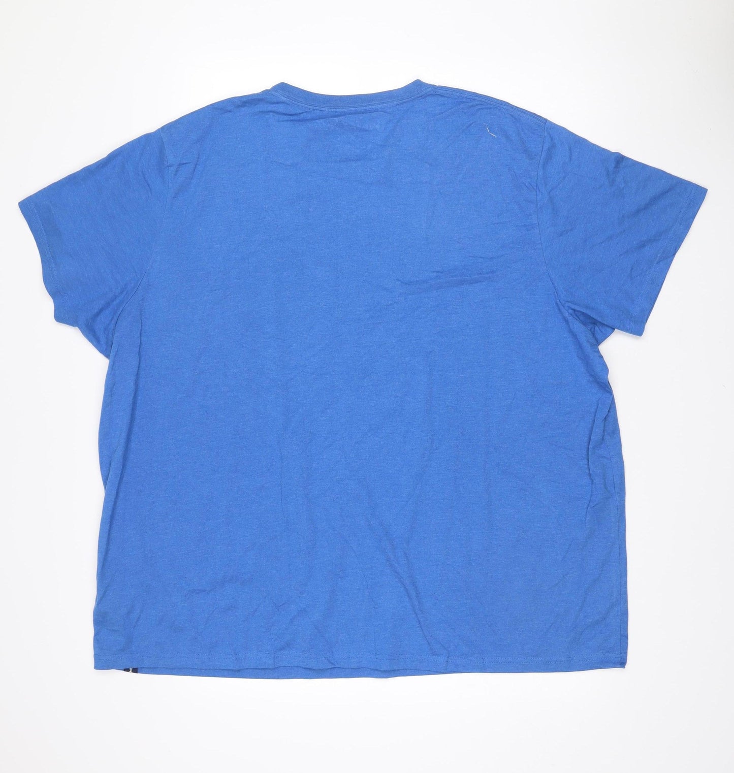 Weird Fish Men’s Blue 5XL Crew Neck Cotton Blend T-Shirt