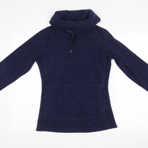 Mountain Warehouse Womens Navy Pullover Sweatshirt UK 8 Funnel Neck