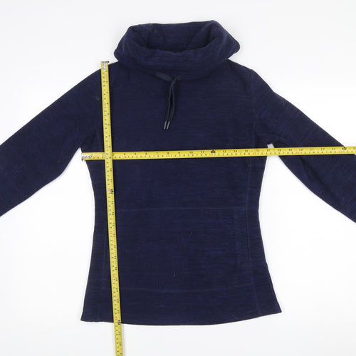 Mountain Warehouse Womens Navy Pullover Sweatshirt UK 8 Funnel Neck