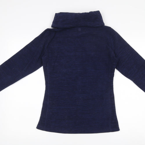 Mountain Warehouse Womens Navy Pullover Sweatshirt UK 8 Funnel Neck