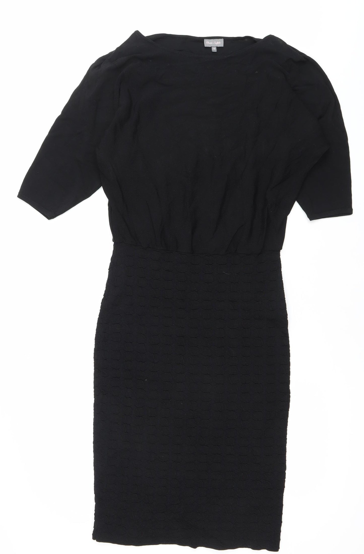 Phase Eight Women’s Black Size 10 Sheath Knee Length Dress