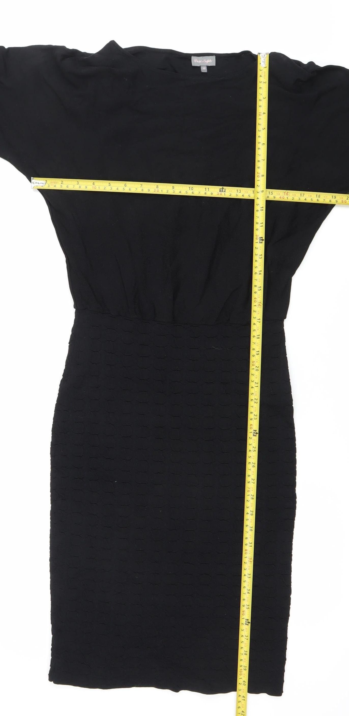 Phase Eight Women’s Black Size 10 Sheath Knee Length Dress