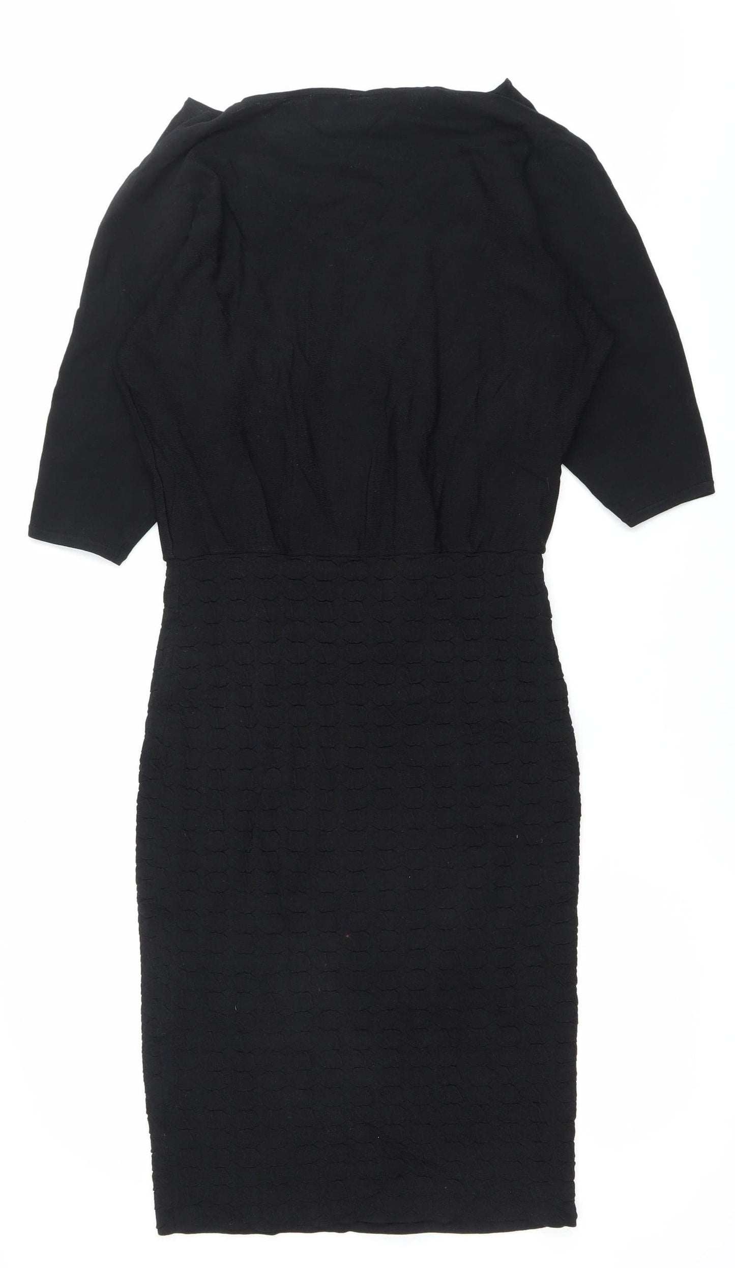 Phase Eight Women’s Black Size 10 Sheath Knee Length Dress