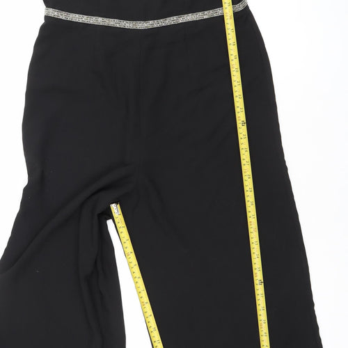 George Women’s Black Size 12 Wide Leg Off Shoulder Jumpsuit