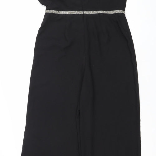 George Women’s Black Size 12 Wide Leg Off Shoulder Jumpsuit