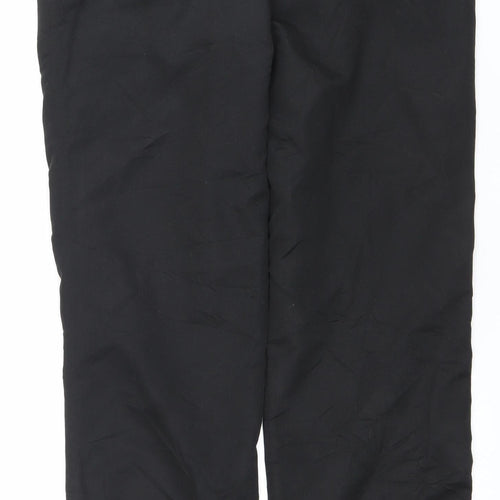 Dunlop Men’s Black Polyester Regular Fit Straight Trousers 34W L