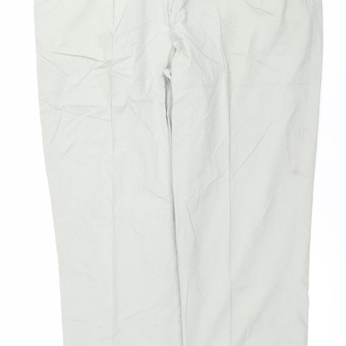 Oakman Mens Beige Chino Trousers Size 36R Cotton Blend