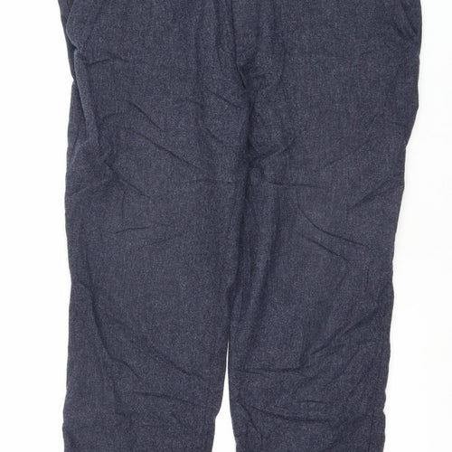 Marks and Spencer Men’s Blue Wool Slim Fit Dress Trousers 36W 29L
