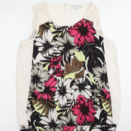 Next Women’s Multicoloured Floral Sleeveless Blouse Size 18 Summer Top