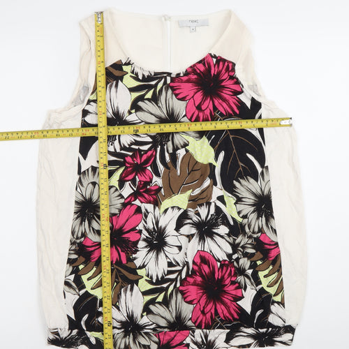 Next Women’s Multicoloured Floral Sleeveless Blouse Size 18 Summer Top