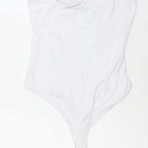 PrettyLittleThing Women’s White One Shoulder Bodysuit Size 10