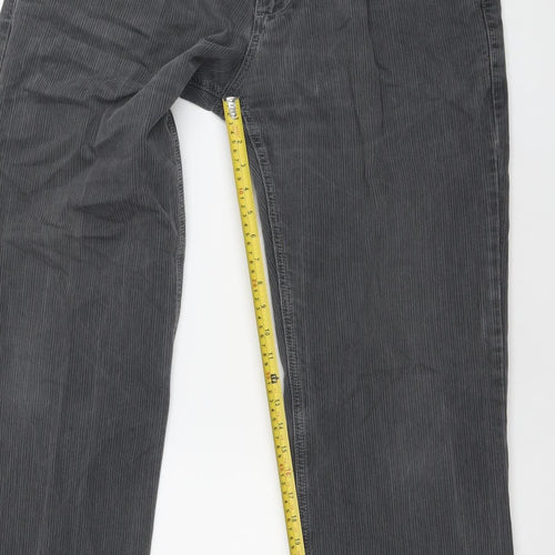 Next Men’s Grey Straight Leg Jeans 36R Regular Fit Cotton