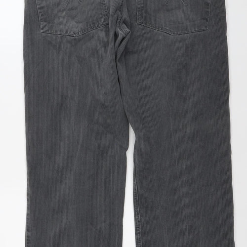 Next Men’s Grey Straight Leg Jeans 36R Regular Fit Cotton