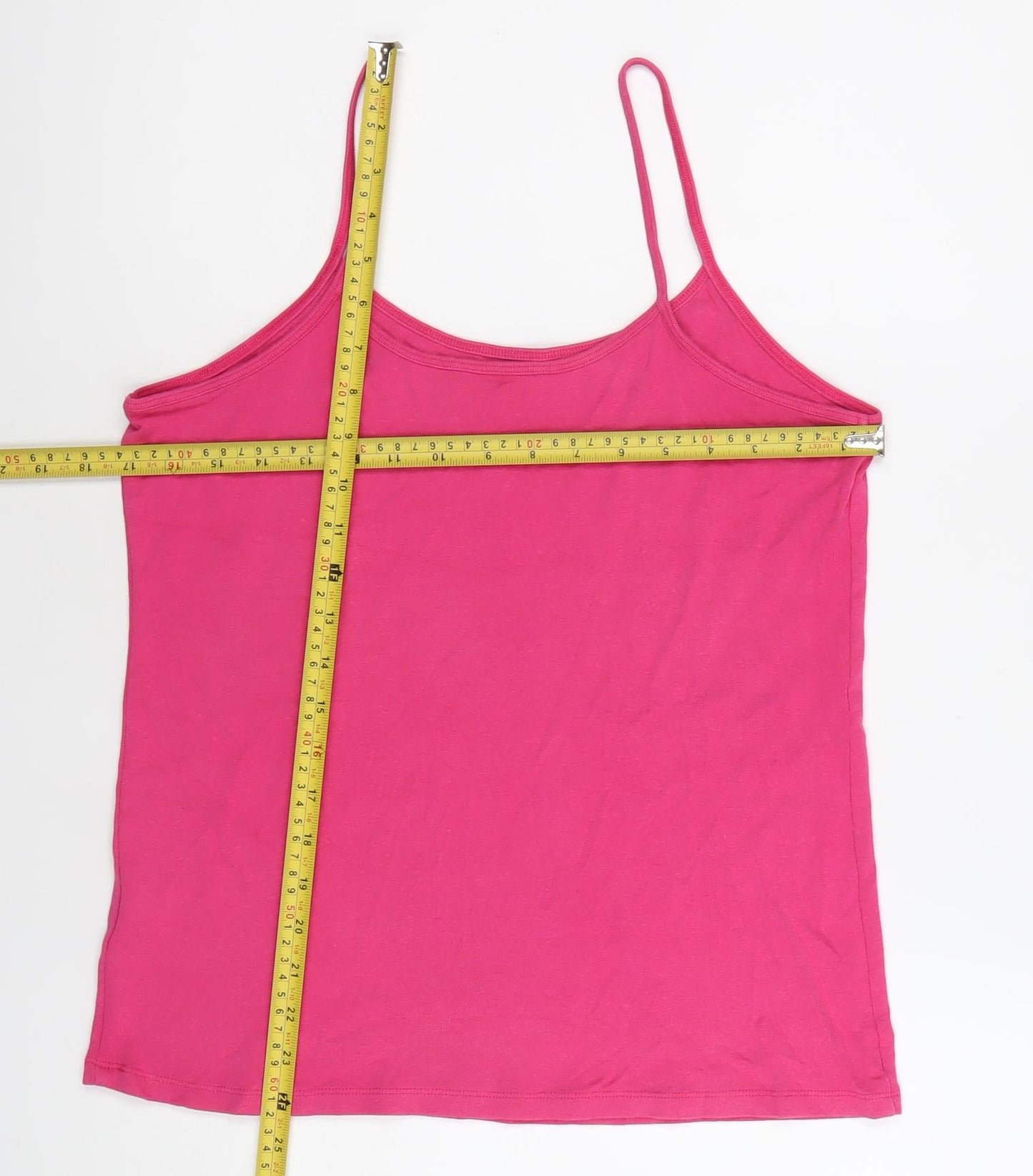 Marks and Spencer Womens Pink Size 16 Jersey Camisole Tank Top