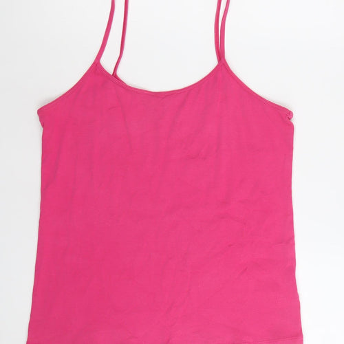 Marks and Spencer Womens Pink Size 16 Jersey Camisole Tank Top