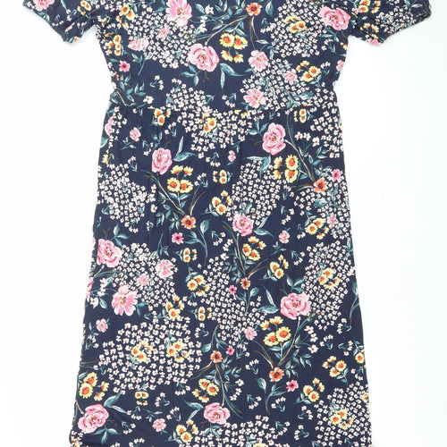 Roman Womens Multicoloured Floral Sheath Dress Size 10