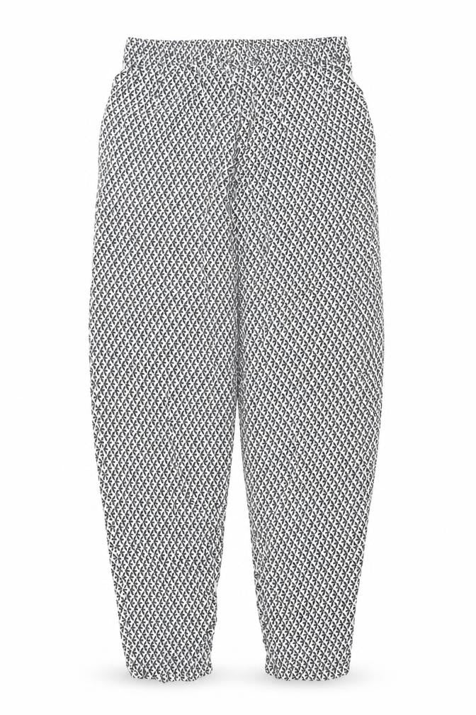 Intuition Women’s Black White Geometric Viscose Trousers Size 8