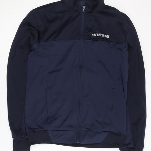 Kipsta Womens Blue Size 12 Track Jacket Full Zip Sports Top