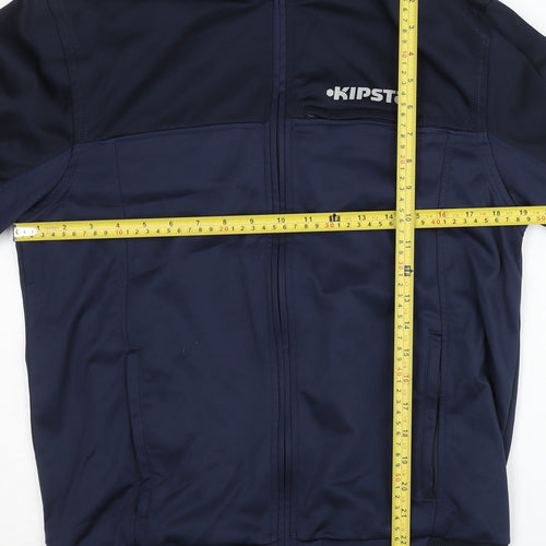 Kipsta Womens Blue Size 12 Track Jacket Full Zip Sports Top