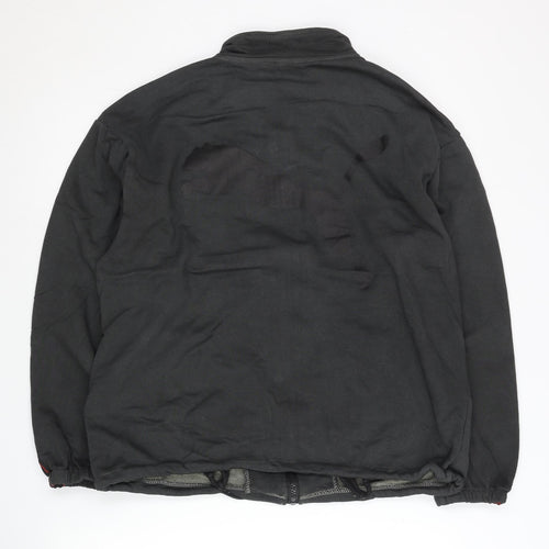 Puma Womens Black M Track Jacket Full Zip Logo Sportswear