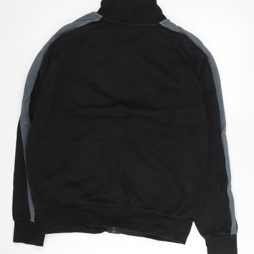 Puma Women’s Black Track Jacket S Full Zip Cotton Blend Sportswear