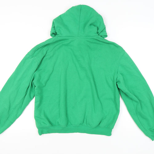 H&M Divided Womens Green Hoodie Pullover Medium Easy Soul Print