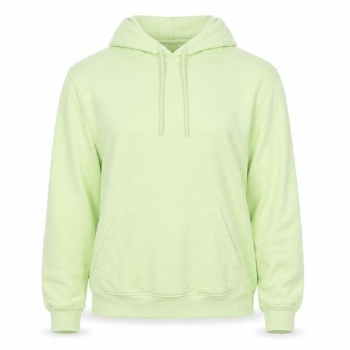 H&M Unisex Green XL Relaxed Fit Pullover Hoodie Cotton Blend