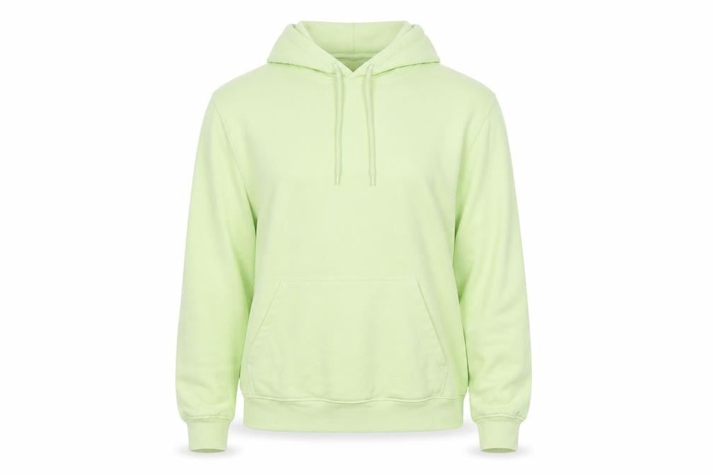 H&M Unisex Green XL Relaxed Fit Pullover Hoodie Cotton Blend