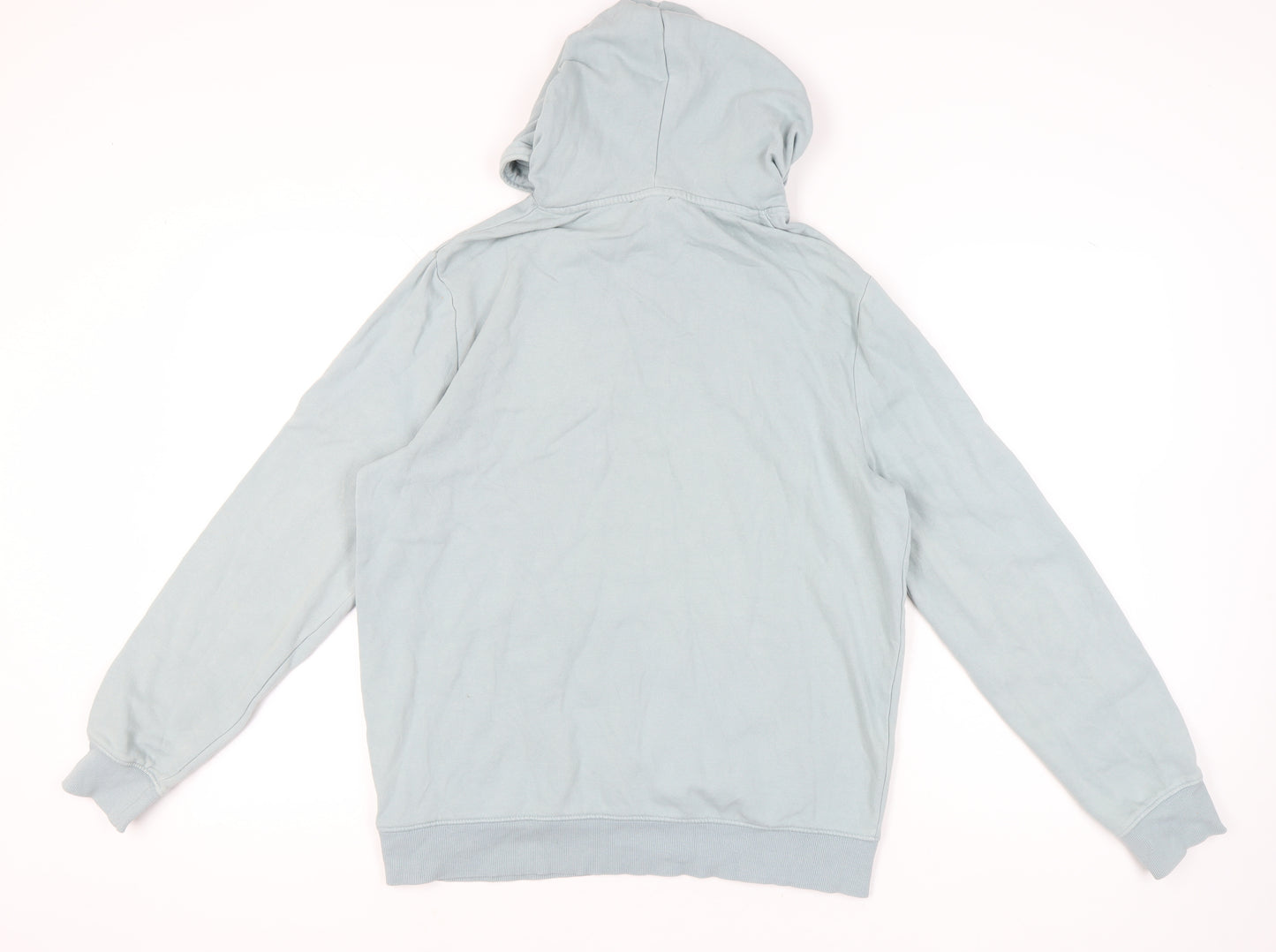 New Look Men’s Blue Pullover Hoodie Size M Cotton Blend