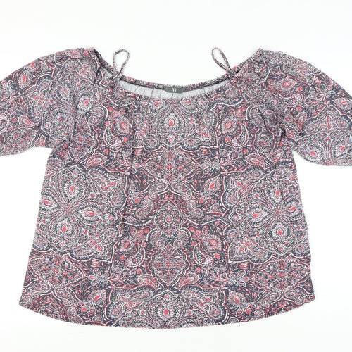 BHS Womens Multicoloured Paisley Tunic Blouse Size 18