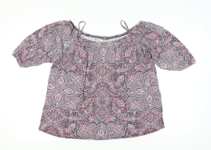 BHS Womens Multicoloured Paisley Tunic Blouse Size 18