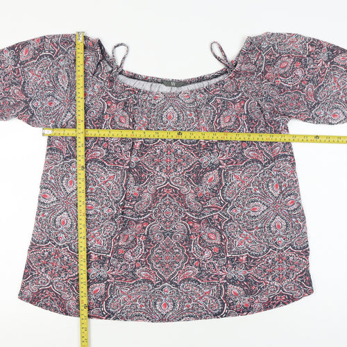 BHS Womens Multicoloured Paisley Tunic Blouse Size 18