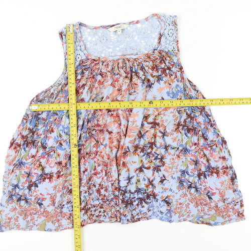 Next Women’s Multicoloured Floral Sleeveless Tunic Blouse Size 10