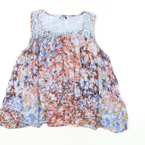 Next Women’s Multicoloured Floral Sleeveless Tunic Blouse Size 10