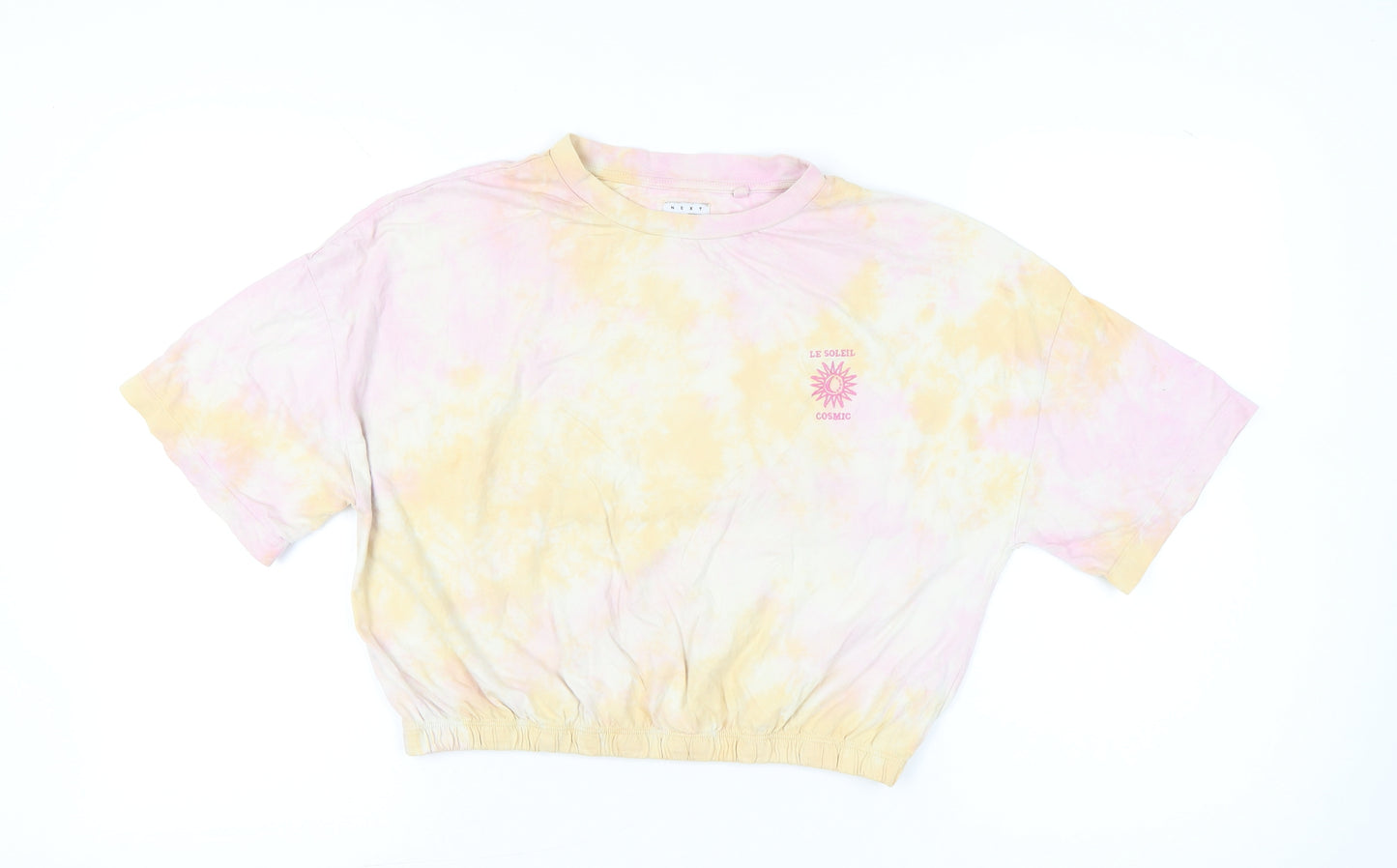Next Women’s Multicoloured Tie-Dye Cropped T-Shirt Size S