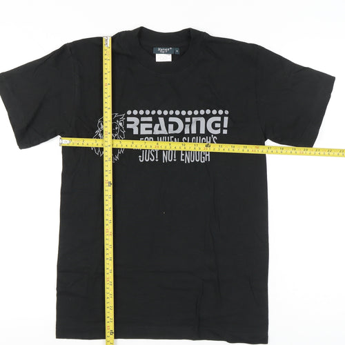 Hanes Men Black Small Graphic Funny Quote City T-Shirt