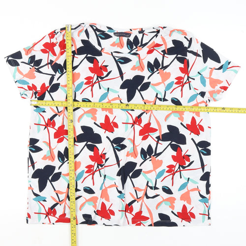 Marks and Spencer Womens Multicoloured Floral T-Shirt Size 20