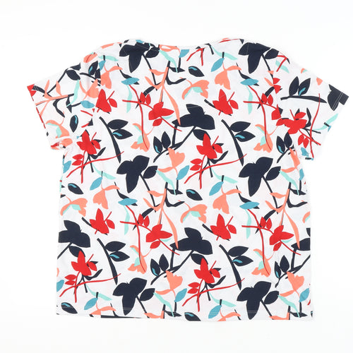 Marks and Spencer Womens Multicoloured Floral T-Shirt Size 20