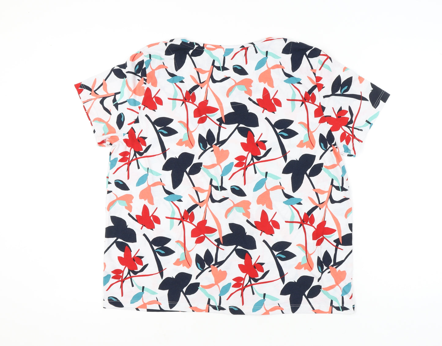 Marks and Spencer Womens Multicoloured Floral T-Shirt Size 20