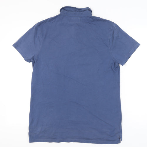 Rupert & Buckley Men’s Blue Cotton Polo Shirt L Short Sleeve